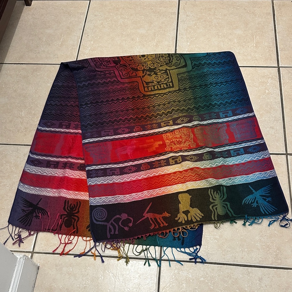 Peruvian Alpaca shawl wrap